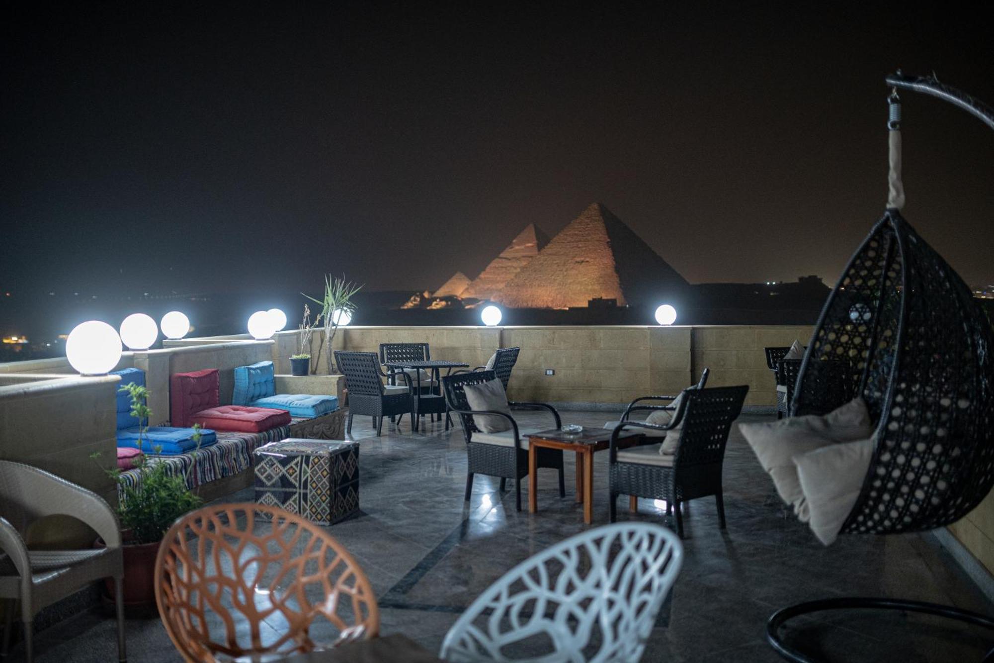 Nazlet el-Sîsi Gardenia Pyramids View Inn מראה חיצוני תמונה